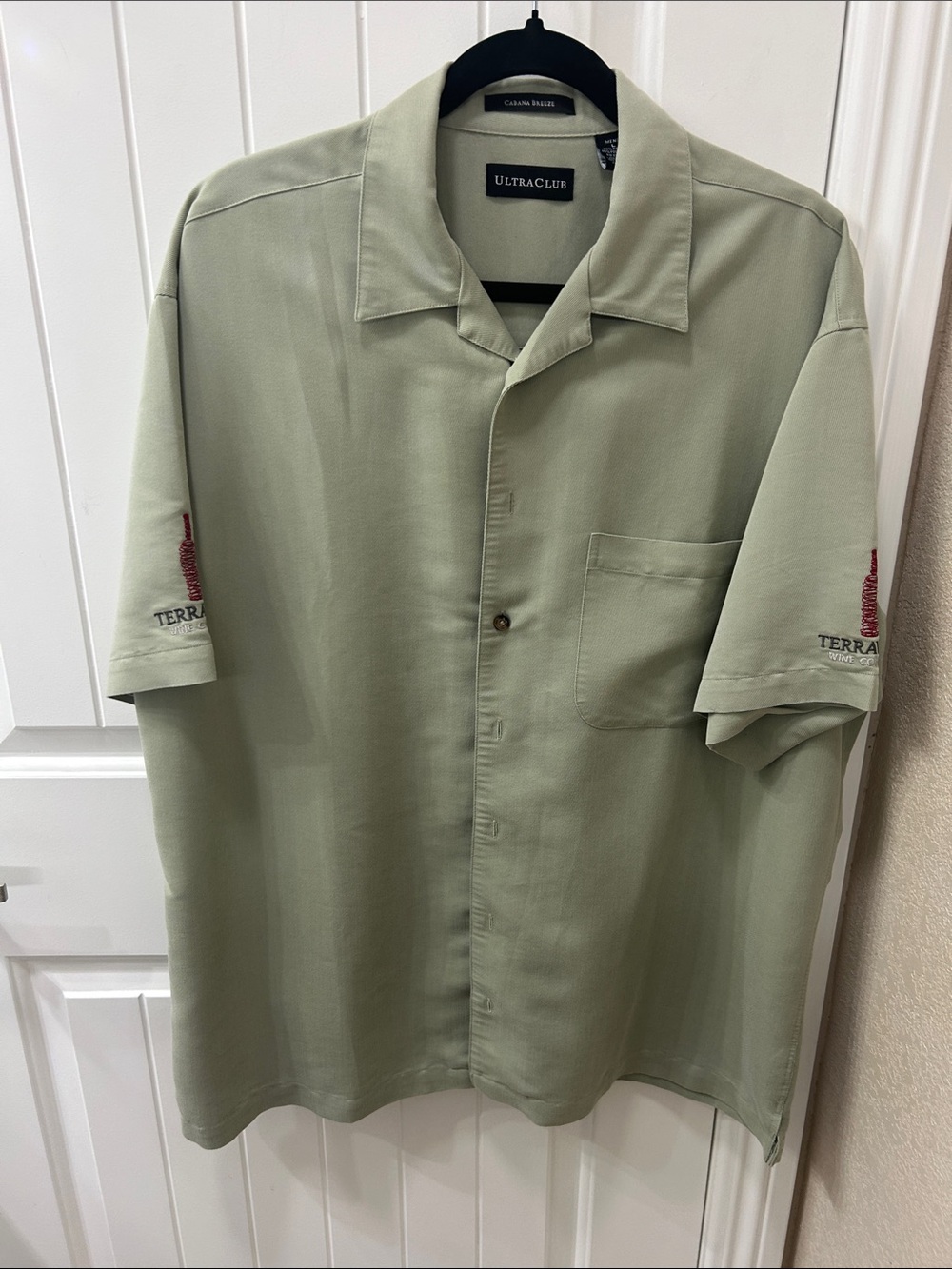 Men's Short Sleeve Button-Down Shirt - Sage Green